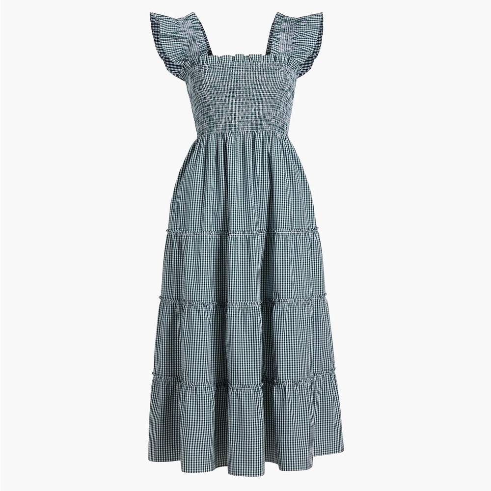 NWT Limited Edition Green Gingham Ellie Nap Dress